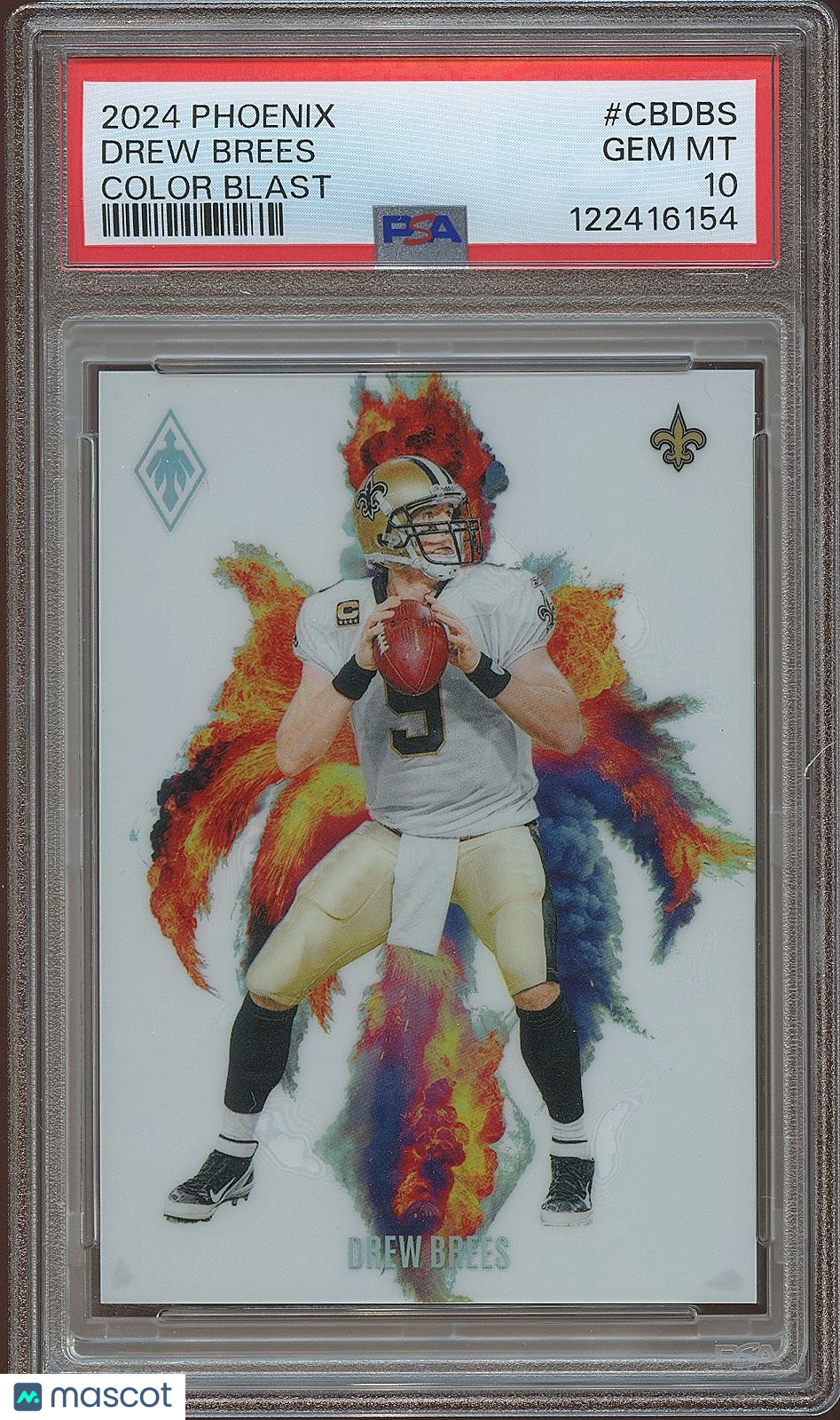 Drew Brees 2024 Phoenix Color Blast SSP CASE HIT New Orleans Saints PSA 10