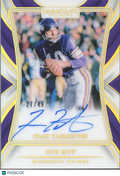 Fran Tarkenton 2024 Immaculate On Card Auto Autograph Minnesota Vikings 27/49