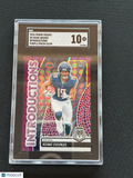 Rome Odunze 2024 Mosaic Introductions Purple Prizm RC Chicago Bears 33/49 SGC 10