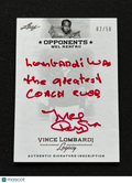 Mel Renfro 2011 Leaf Vince Lombardi Inscription Red Ink Auto Autograph 2/50