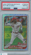 Elly De La Cruz 2024 Topps Chrome Silver Pack Rookie RC Cincinnati Reds PSA 10