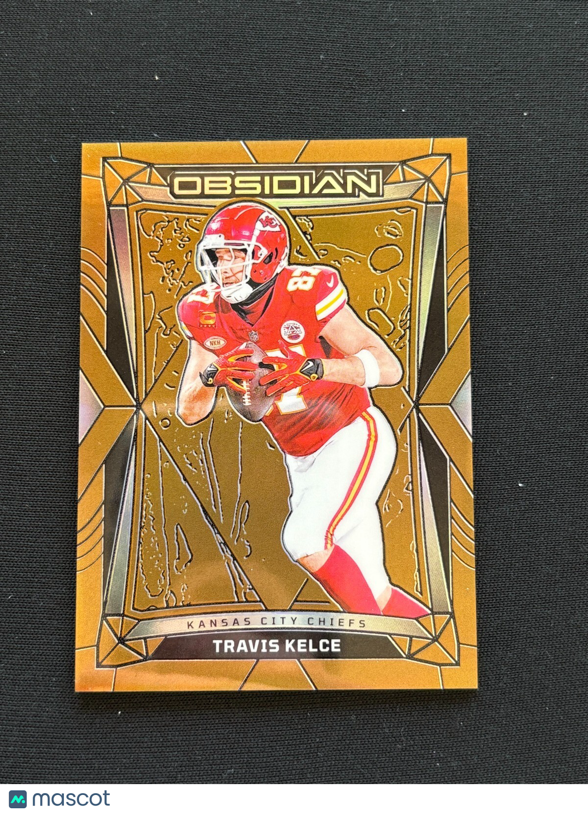 Travis Kelce 2024 Obsidian GOLD Prizm SSP Kansas City Chiefs 6/10 #95