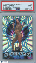 Sasha Banks 2022 Revolution Sunburst Supernova WWE 23/99 PSA 9