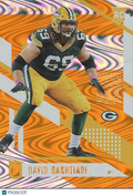 David Bakhtiari 2017 Unparalleled Orange Rookie RC Green Bay Packers 28/49 #126