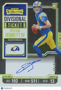 Stetson Bennett IV 2023 Contenders Auto Autograph RC Los Angeles Rams 36/99