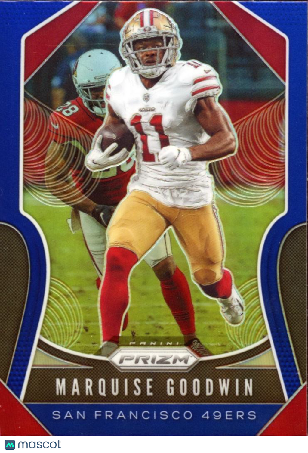 Marquise Goodwin 2019 Prizm Retail Blue SSP Shortprint San Francisco 49ers Texas