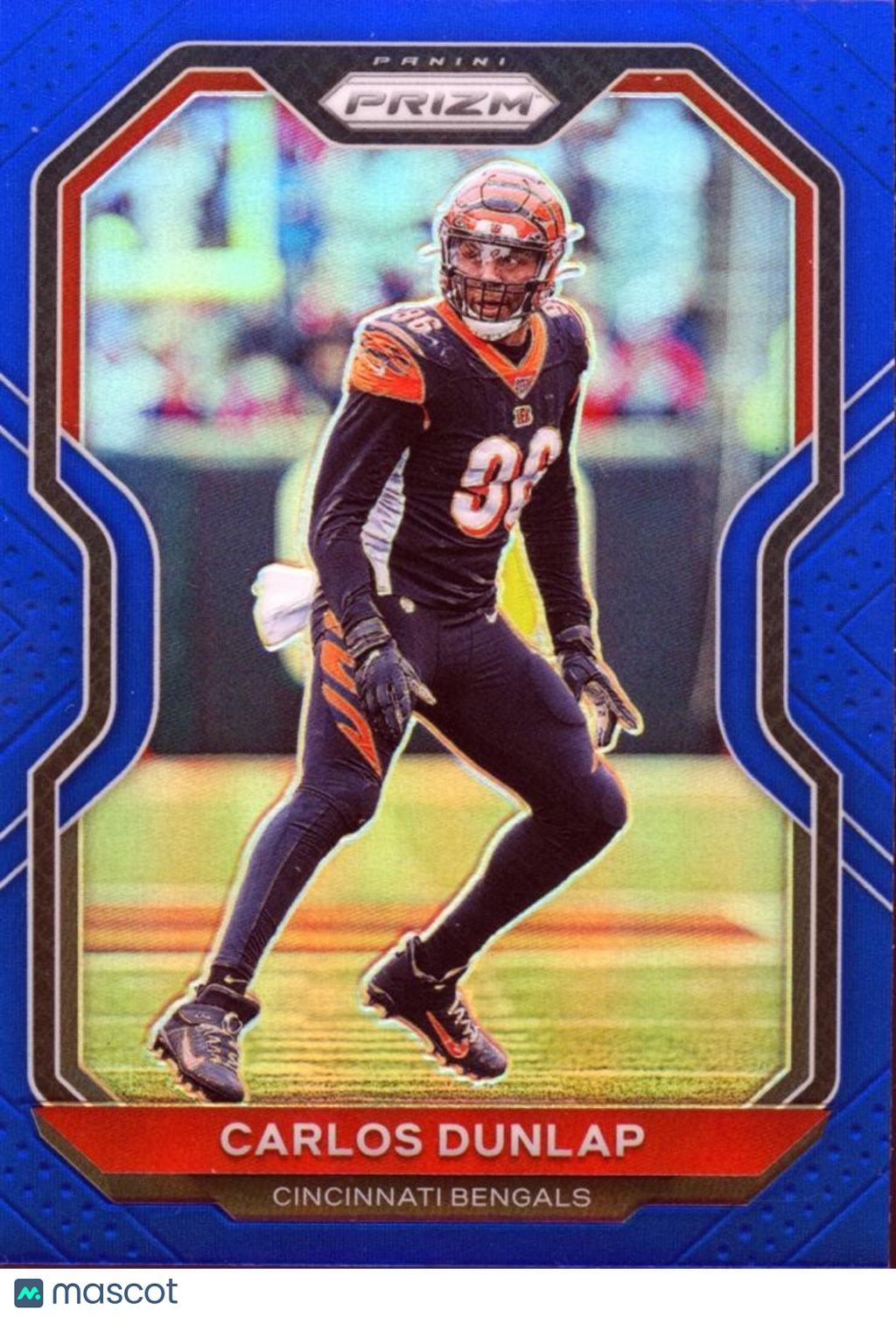 Carlos Dunlap 2020 Prizm Retail Blue Prizm Shortprint SSP Cincinnati Bengals #53