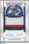Dalton Kincaid 2023 National Treasures Auto Autograph Patch Rookie Bills 48/86