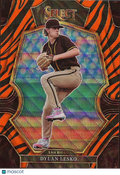 Dylan Lesko 2023 Select Premier Tiger Prizm SSP CASE HIT RC San Diego Padres