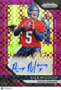 Alex Mcgough 2018 Prizm Purple Power Auto Autograph RC Seattle Seahawks 31/49