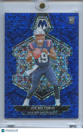 Joe Milton III 2024 Mosaic No Huddle Blue Dicsco Prizm Rookie RC Patriots 16/75