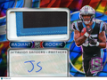 Ja'Tavion Sanders 2024 Spectra Auto Autograph Patch RC Carolina Panthers 34/70