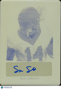 Sage Surratt 2021 Leaf Trinity Auto Autograph Printing Plate RC Lions 1/1