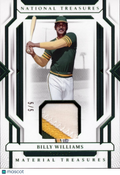 Billy Williams 2024 National Treasures Game Worn Patch Oakland Athletics 5/5