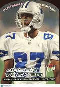 Jason Tucker 2000 Fleer Ultra Platinum Medallion Dallas Cowboys 19/50