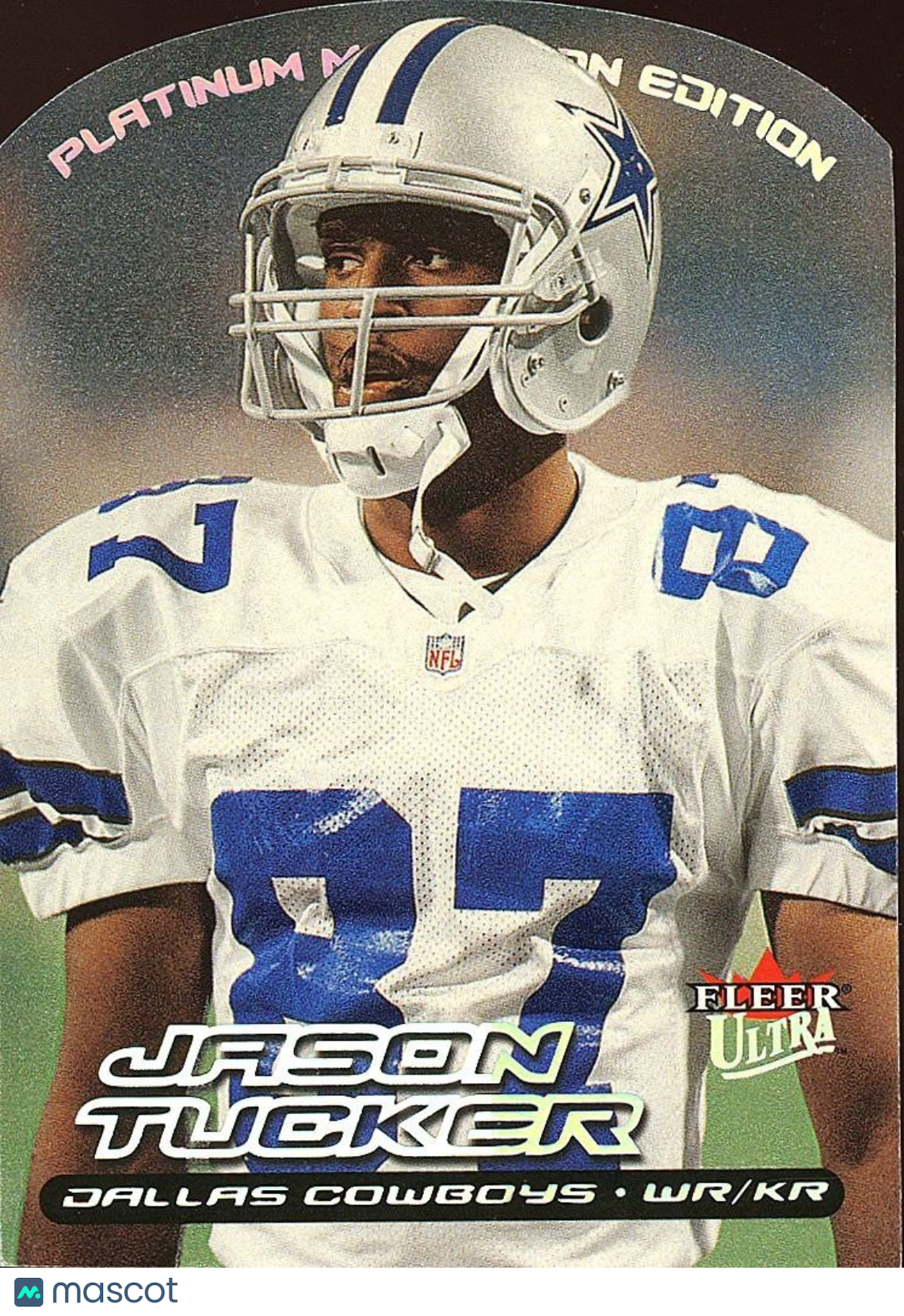 Jason Tucker 2000 Fleer Ultra Platinum Medallion Dallas Cowboys 19/50