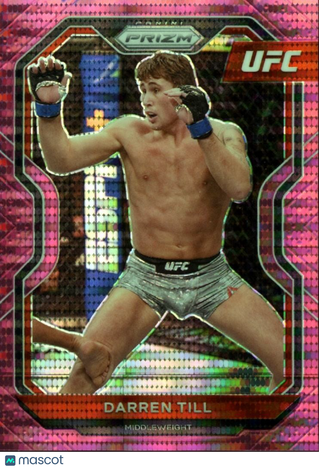 Darren Till 2021 Prizm UFC Pink Pulsar Prizm MMA SSP 8/42 #80