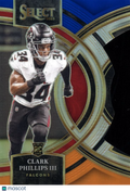 Clark Phillips III 2023 Select Blue Orange Prizm Rookie RC Atlanta Falcons 13/35