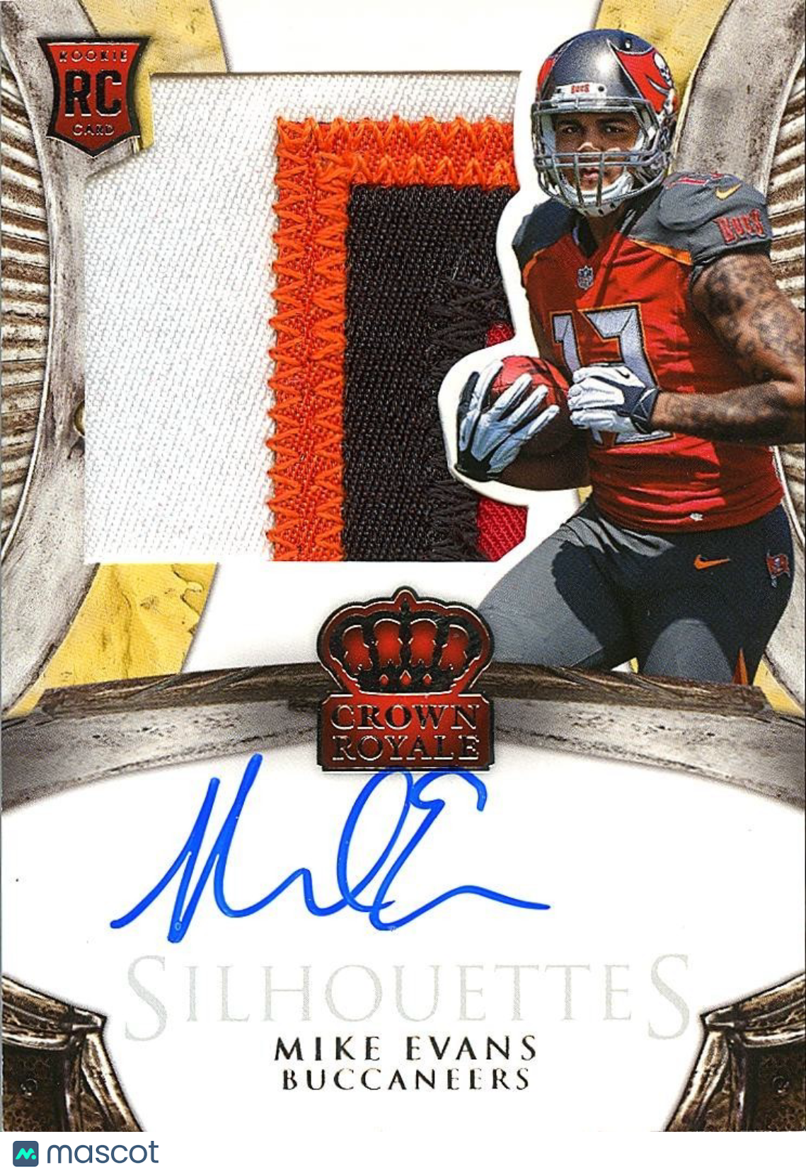 Mike Evans 2014 Crown Royale Auto Autograph Patch RC  Tampa Bay Buccaneers 4/299