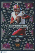 Jayden Daniels 2024 Contenders Optic Superstar Black Rookie RC Commanders 17/25