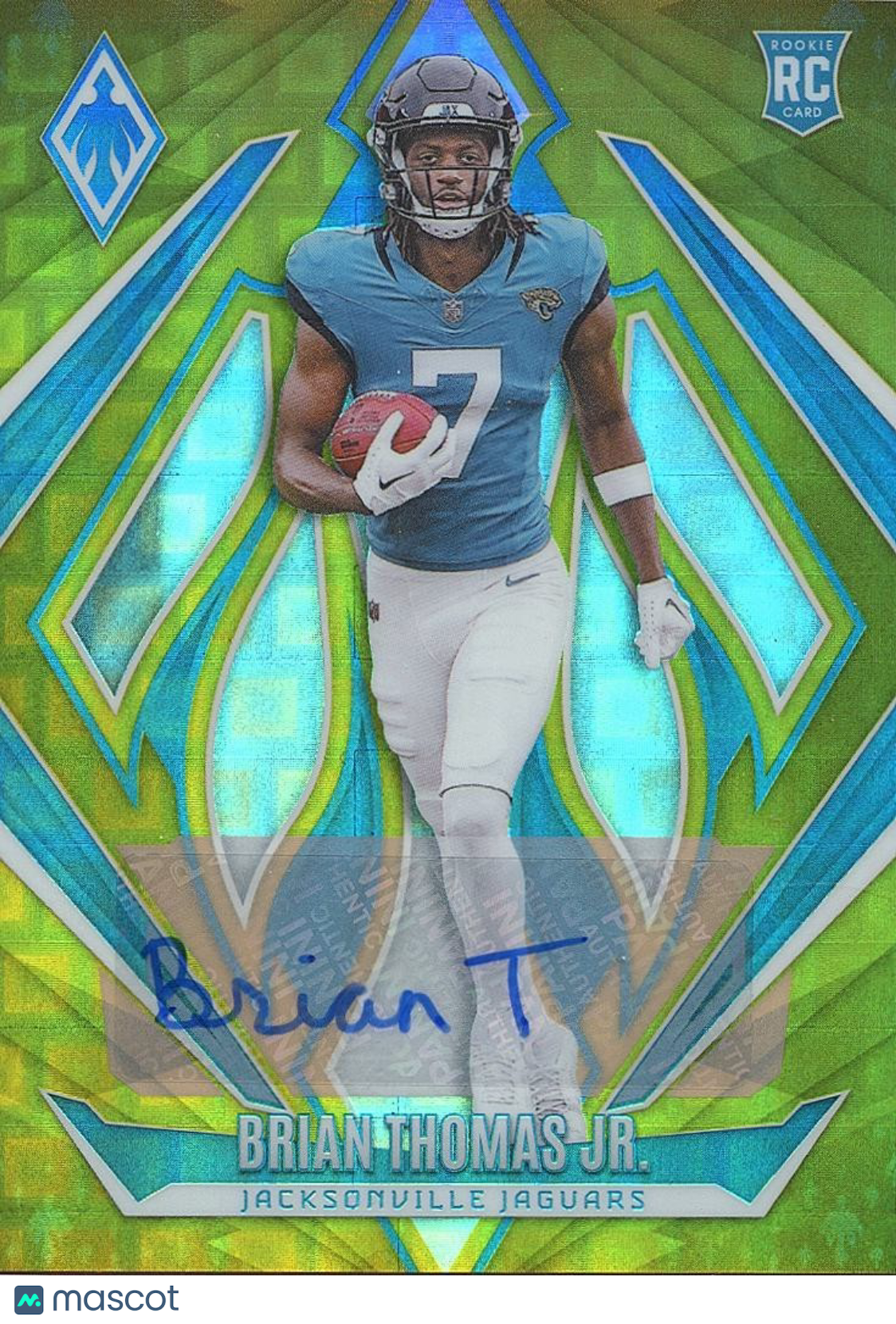 Brian Thomas Jr. 2024 Phoenix GOLD Pandora Auto Autograph Rookie RC Jaguars 8/10
