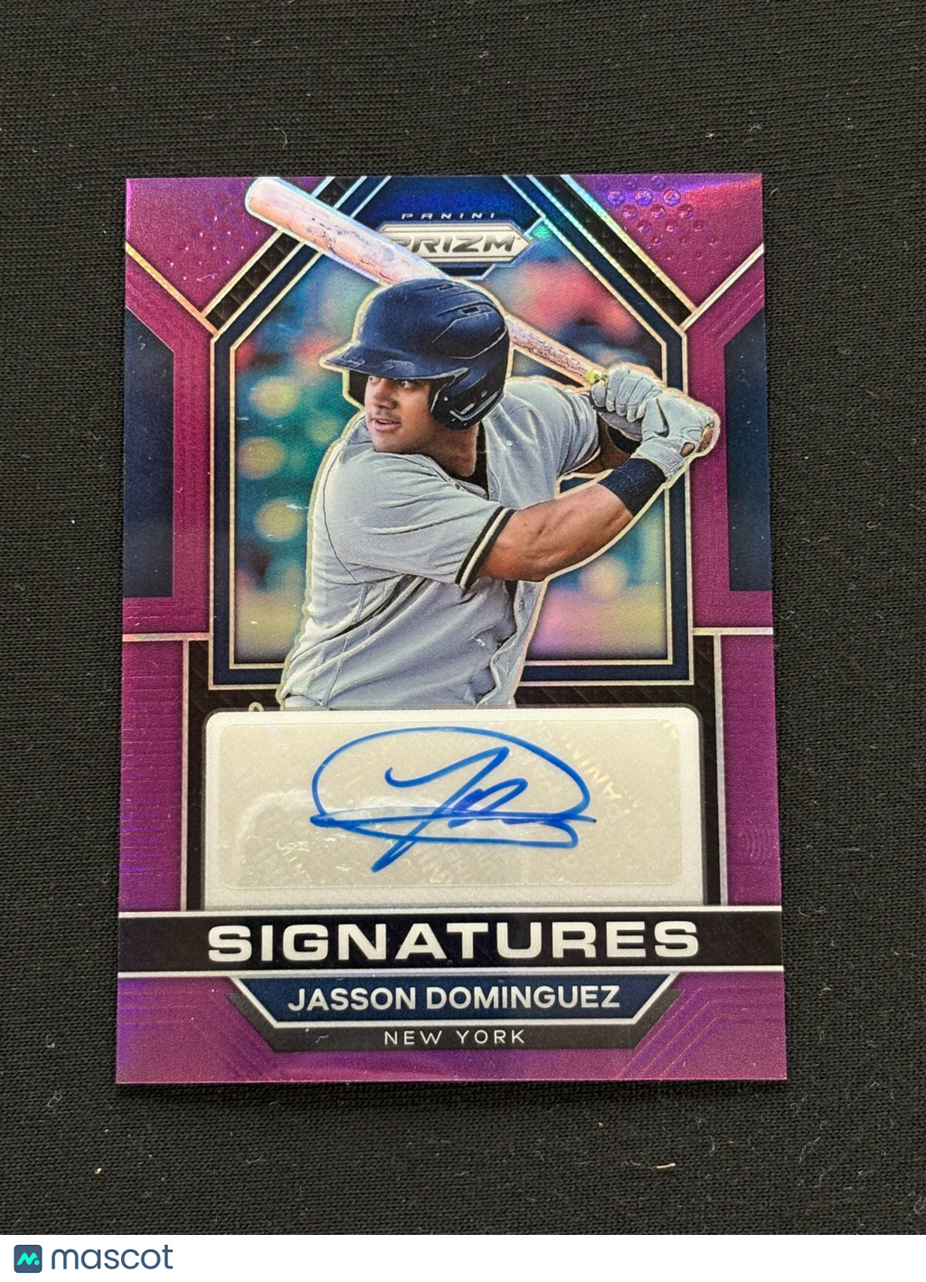 Jasson Dominguez 2023 Prizm Purple Auto Autograph New York Yankees 33/99