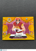 Ben Sinnott 2024 Mosaic NFL Debut GOLD Wave Prizm SSP Rookie RC Commanders 4/17