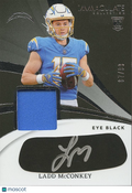 Ladd Mcconkey 2024 Immaculate Eye Black Auto Autograph Jersey RC Chargers 87/99