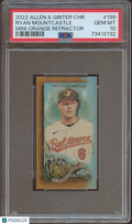 Ryan Mountcastle 2022 Allen & Ginter Orange Refractor Mini Orioles 11/25 PSA 10