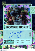 Simi Fehoko 2021 Contenders Auto Autograph Cracked Ice RC Dallas Cowboys 10/21