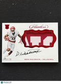Dede Westbrook 2017 Flawless Red Auto Autograph Patch RC Oklahoma Sooners 20/20