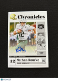 Nathan Rourke 2020 Chronicles Auto Autograph Rookie RC Ohio Bobcats BC Lions
