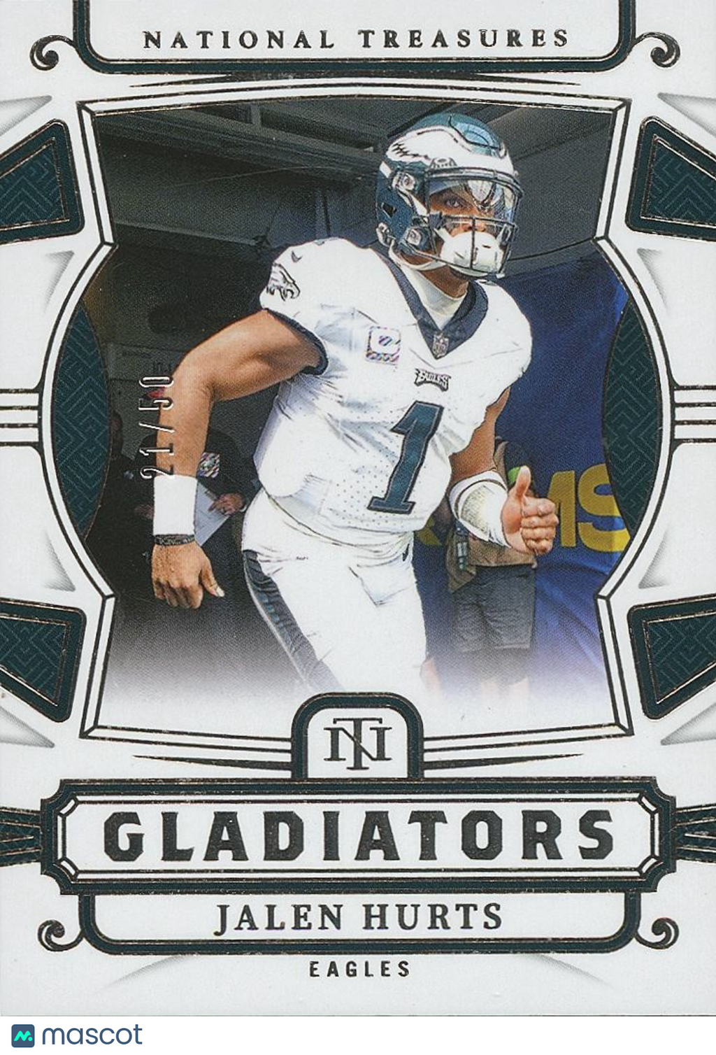 Jalen Hurts 2024 National Treasures Gladiators Philadelphia Eagles 21/50