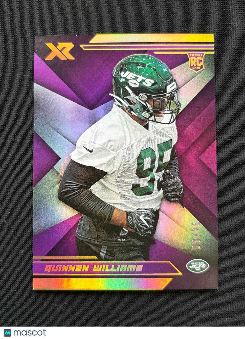 Quinnen Williams 2019 XR Purple Rookie RC SSP New York Jets 3/25
