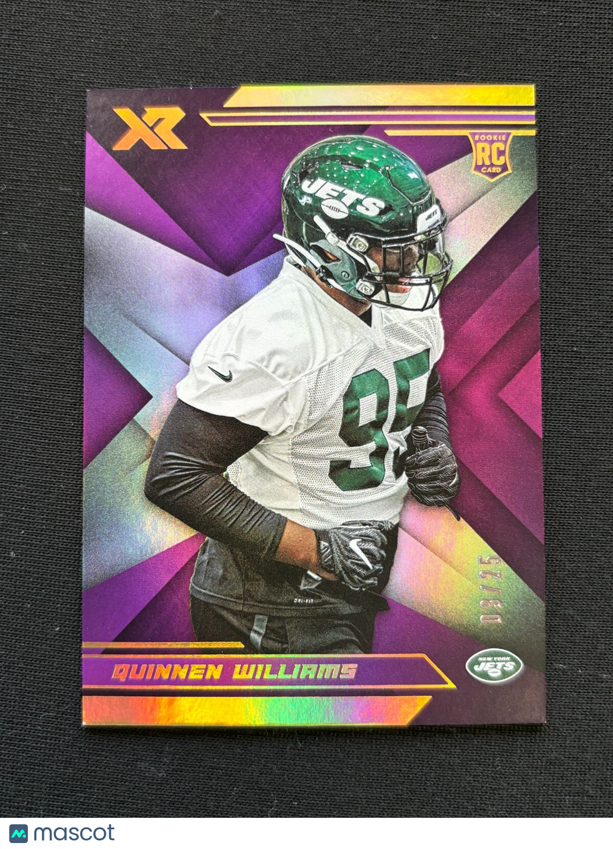 Quinnen Williams 2019 XR Purple Rookie RC SSP New York Jets 3/25