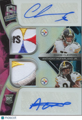 Chase Claypool / Mcfarland 2020 Spectra Nebula Auto Autograph Patch Steelers 2/2