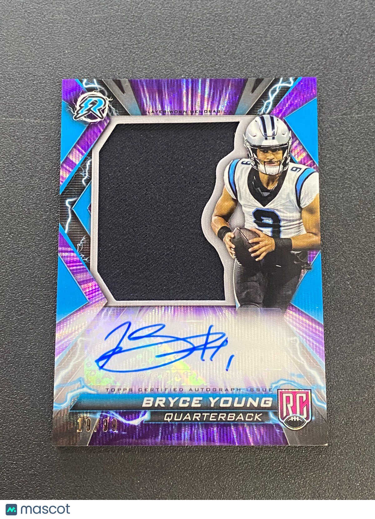 Bryce Young 2024 Topps Resurgence Auto Autograph Jersey Patch RC Panthers 19/99