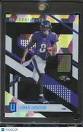 Lamar Jackson 2021 Unparalleled Cubic SSP Baltimore Ravens 18/25