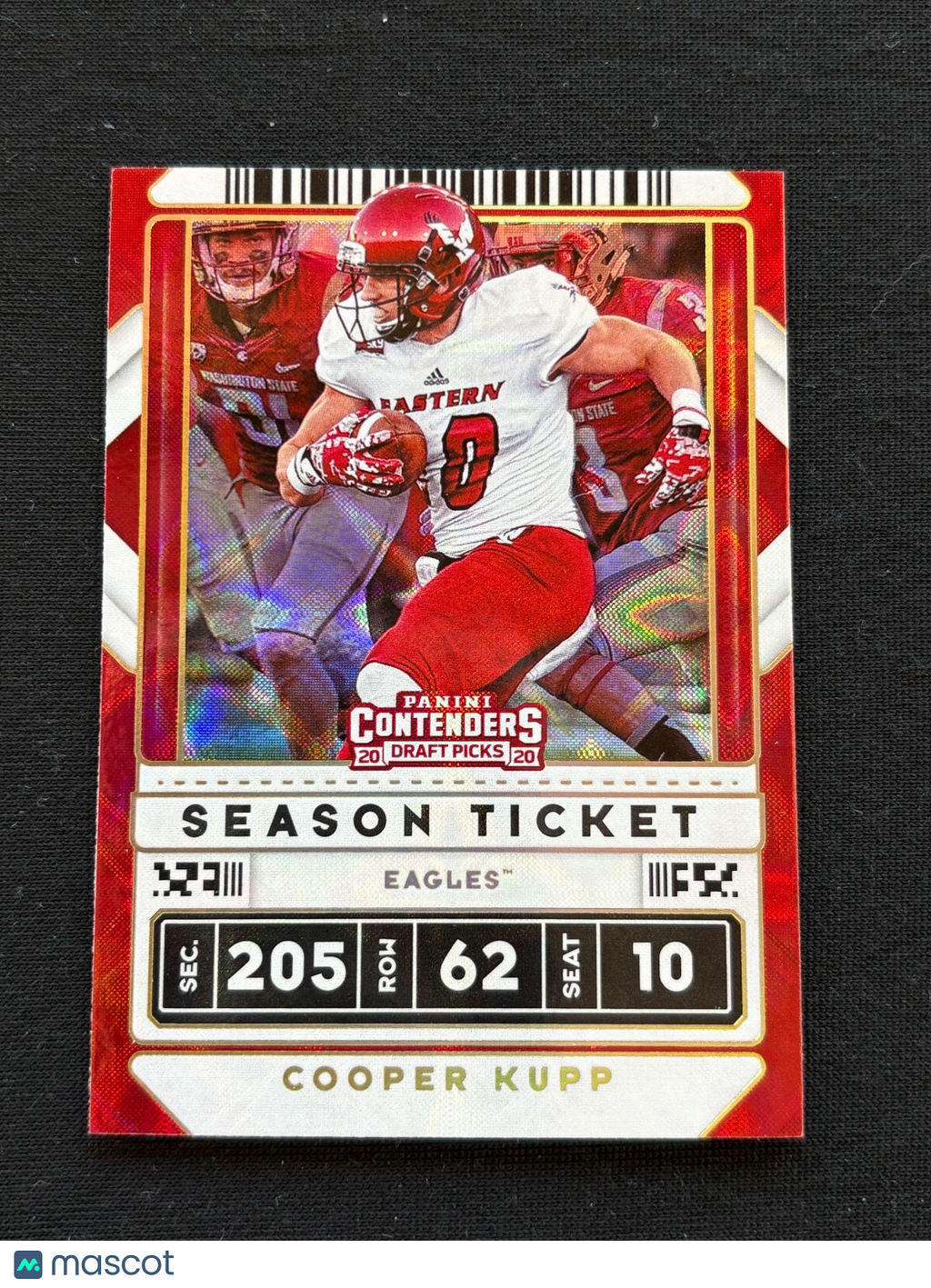Cooper Kupp 2020 Contenders GALACTIC CASE HIT SSP Eastern Washington LA Rams