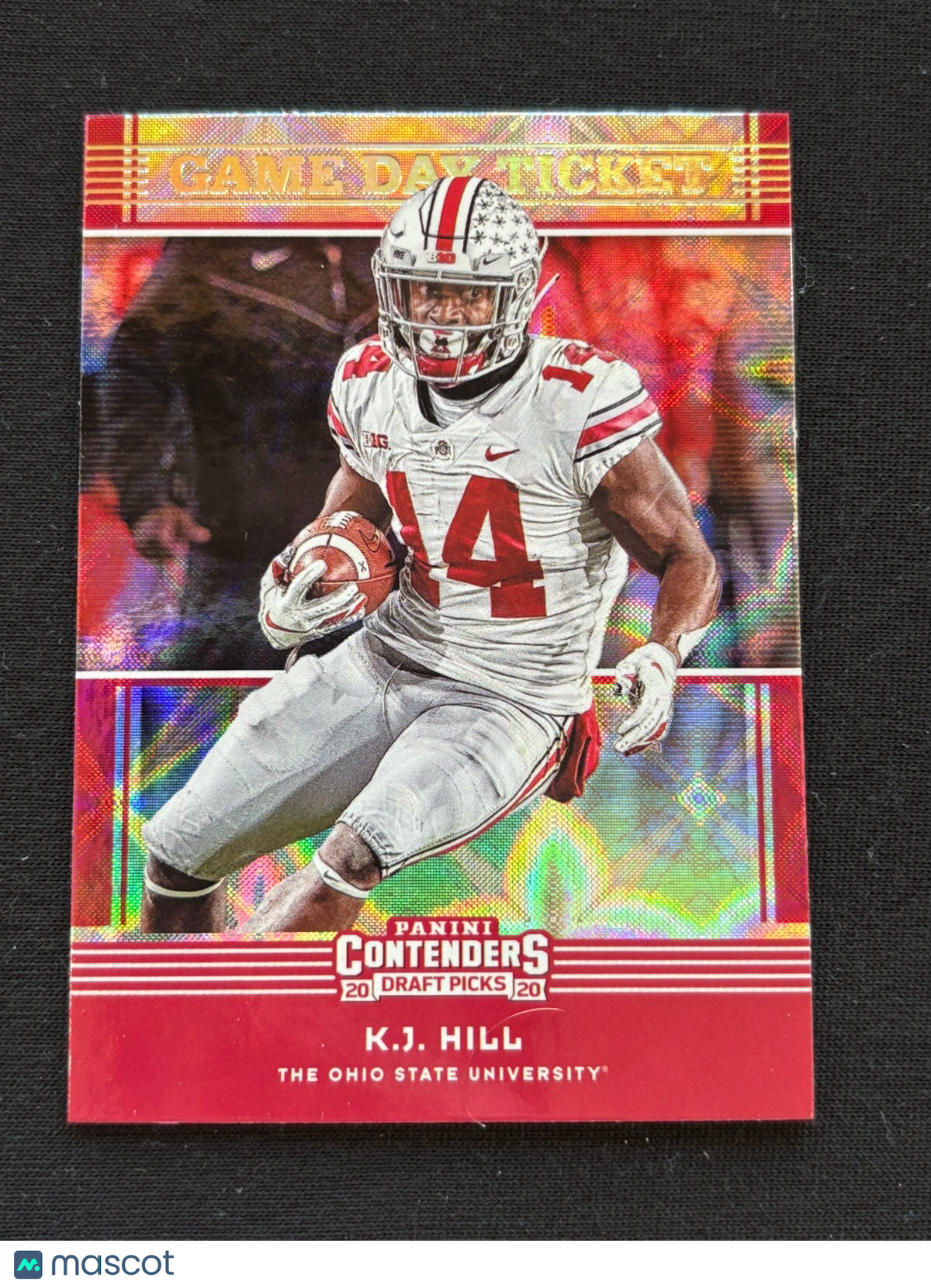 KJ Hill 2020 Contenders GALACTIC CASE HIT SSP RC Rookie Ohio State Buckeyes