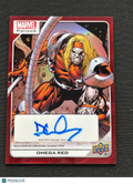 Daniel Way as Omega Red 2022 Upper Deck Marvel Platinum Auto Autograph #200