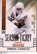 Jamaal Charles 2015 Contenders LIMITED EDITION STAMP SSP Texas Longhorns 2/5