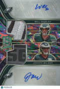 Will Shipley / Johnny Wilson 2024 Spectra Auto Autograph LOGO Patch Eagles 5/5