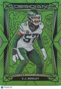 C.J. Mosley 2024 Obsidian Green Flood SSP SHORTPRINT New York Jets 4/5