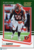 Vontaze Burfict 2018 Score End Zone Green SSP Cincinnati Bengals 6/6 #65