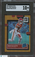 Trent Mcduffie 2022 Optic Rated Rookie Orange Prizm RC KC Chiefs 49/199 SGC 10