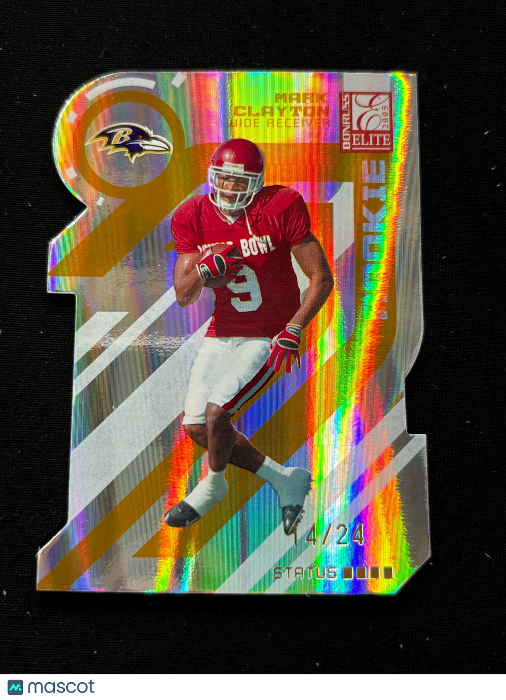 Mark Clayton 2005 Donruss Elite GOLD Status RC Rookie Oklahoma Sooners 14/24