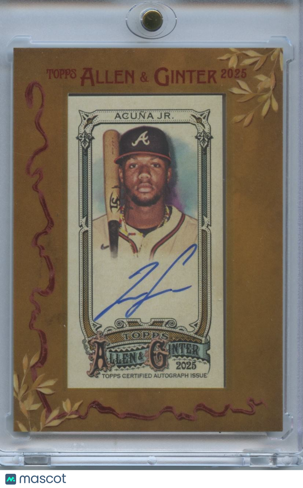 Ronald Acuna Jr. 2025 Topps Allen & Ginter Auto Autograph Atlanta Braves