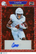 CJ Baxter 2024 Pro Set Auto Autograph SSP RC Rookie Texas Longhorns 5/5