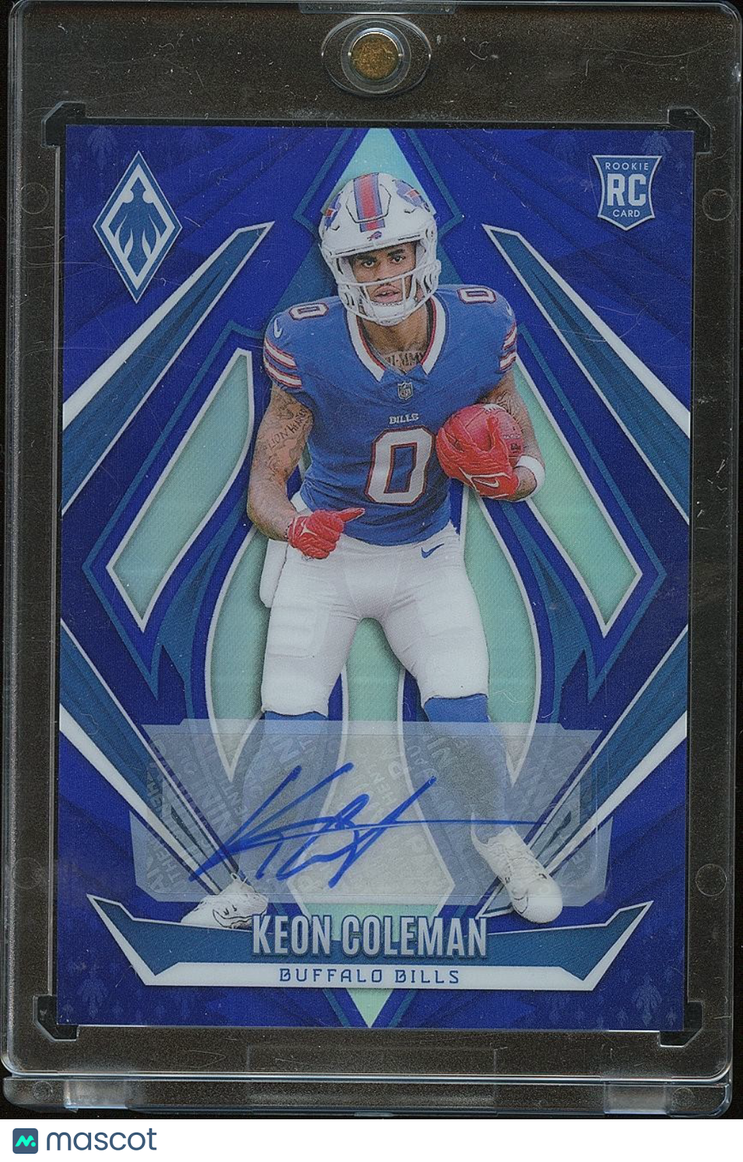 Keon Coleman 2024 Phoenix Blue Auto Autograph RC Rookie Buffalo Bills 34/49